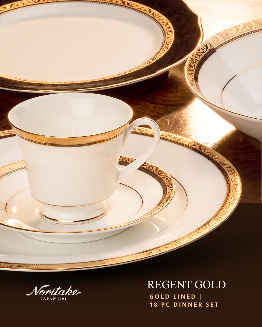 The season of meaningful gifting calls for something exceptional.
Presenting Regent Gold by Noritake, with hand-applied Gold line and refined detailing.
For clients. For partners. For relationships that matter.
Corporate gifting, elevated.

#Noritake #CorporateGifting #RegentGold
corporate gifting | luxury corporate gifts | premium gifting | Noritake India | luxury dinnerware | festive gifting | Diwali gifting | gifts for clients | gifts for business partners | premium tableware | luxury gifting