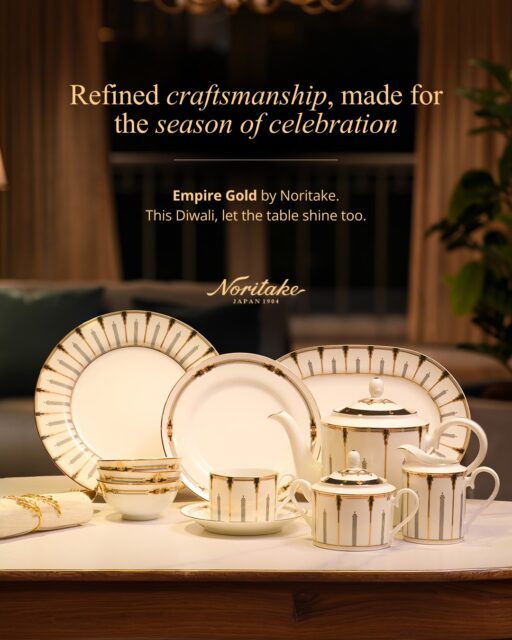 Some tables simply stay with you.
Discover Noritake, fine porcelain, exquisite craftsmanship and timeless designs created for the moments worth setting a table for this festive season.
Because the finest tables are never ordinary.

#Noritake #LuxuryTableware #FinePorcelain
luxury dinnerware | fine porcelain | premium tableware | luxury tableware | elegant dinner sets | porcelain dinnerware | designer tableware | timeless dinnerware | Japanese craftsmanship | Noritake India |