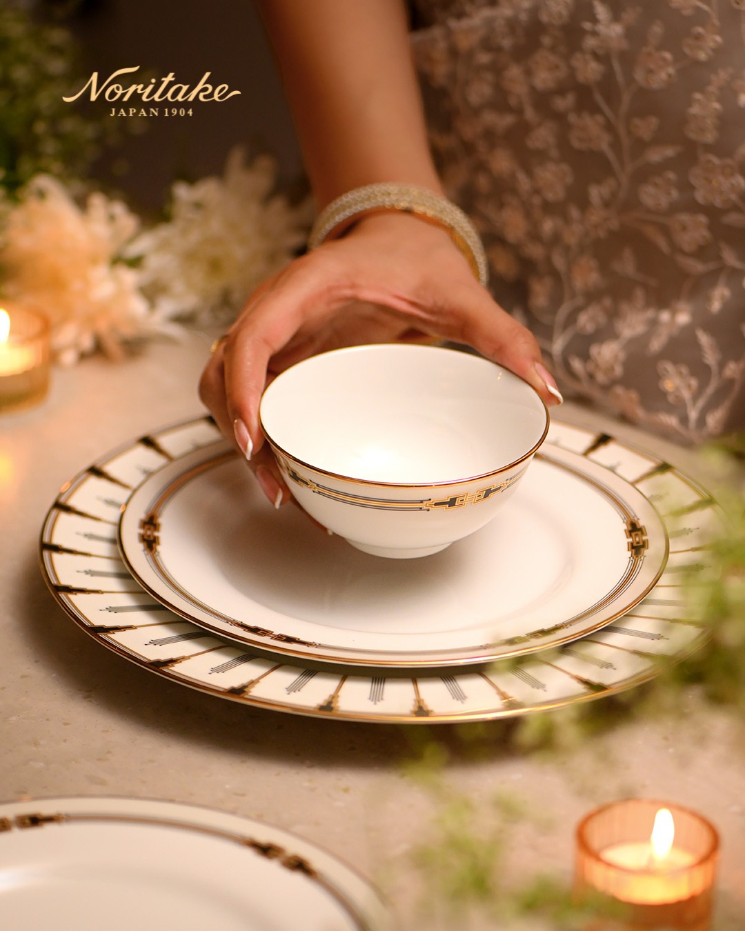 For a table that deserves Noritake. 
Fine porcelain, refined craftsmanship and designs made to be part of your most memorable moments. Bring timeless elegance to your table.

#Noritake #FineDining #LuxuryTableware
luxury tableware | fine porcelain | premium dinnerware | luxury dinner sets | fine dining at home | porcelain dinnerware | luxury dining | timeless tableware | Japanese porcelain | Noritake India | luxury homeware | designer dinnerware | Heirloom
